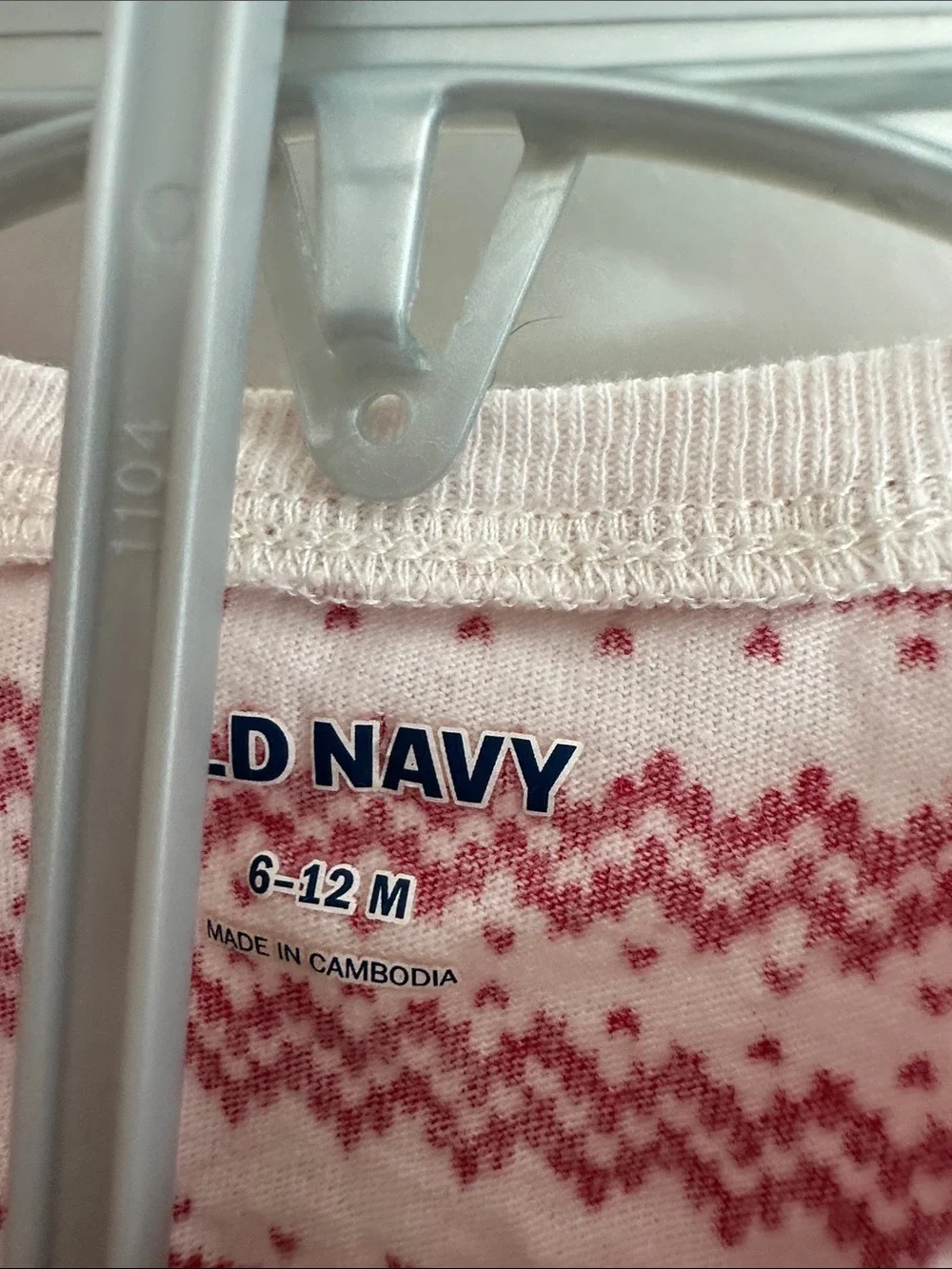 Old Navy Pink and Red Fair Isle Baby Dress